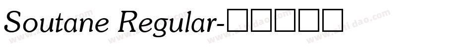 Soutane Regular字体转换